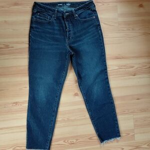 Old Navy OG High-Rise Straight Women's Jeans - Dark Blue